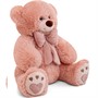 Медведь Пьер с бантом В65 пудровый МП/38/13 - фото 26589408