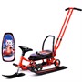 Снегокат 111 SNOWKAT Mobile Котик на красном снегоходе с Т-образным толкателем - фото 28525358