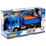 Автомобиль Сити бортовой с манипулятором инерционный со светом и звуком синий (в коробке) 96012 П-Е /8/ - фото 29892111