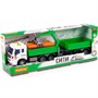Автомобиль Сити бортовой с манипулятором и прицепом инерционный со светом и звуком зелёный в коробке 96043 П-Е /8/ - фото 29892827
