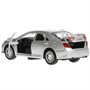 Модель CAMRY-12-SR TOYOTA CAMRY 12 см, двери, багаж, инерц. серебристый Технопарк в коробке - фото 30637280