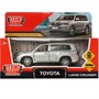 Модель CRUISER-13-SR TOYOTA LAND CRUISER 12,5 см, двери, инерц, серебристый Технопарк  в коробке - фото 30638005