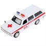 Модель 2402-12AMB-WH ГАЗ-2402 Волга Скорая белая Технопарк в коробке - фото 30639501