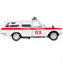 Модель 2402-12AMB-WH ГАЗ-2402 Волга Скорая белая Технопарк в коробке - фото 30639504