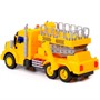 Автомобиль "Профи" с подъёмником, инерционный со светом и звуком жёлтый в коробке 89786 П-Е /8/ - фото 30641322