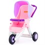 Коляска для кукол прогулочная Anita 3-х колёсная розовая в пакете 95206 П-Е - фото 30643546