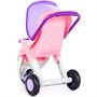 Коляска для кукол прогулочная Anita 3-х колёсная розовая в пакете 95206 П-Е - фото 30643547