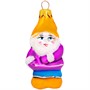Елочное украшение Гном фиолетовый h-10см ФУ-42/1 - фото 30654871