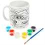 Набор для творчества Кружка для росписи 6 цв. ГОНОЧНЫЕ машинки МУЛЬТИ АРТ MUG-TACH - фото 30655252