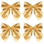 Елочное украшение Бант 4шт. золотой FG240517074M-3 - фото 30669443