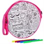 Набор для творчества Сумочка для раскрашивания круглая Гламур ВВ2302 Bondibon. - фото 30673159