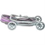 Коляска для куклы 8015-2236 Микси,классическая серо-розовый BUGGY BOOM - фото 30954296