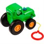 Каталка Синий трактор 30 песен,загадок,звуков.свет.кор.бат. зеленая HT848-R2 - фото 32987662
