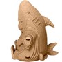 Констр-р Картонный 3D QBRIX Кот-акула 20044 - фото 32988885