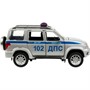 Модель PATRIOT-124SL-POL-GY UAZ ПАТРИОТ ПОЛИЦИЯ 17,8 см Технопарк  в коробке /48/ - фото 32994515
