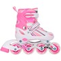 Ролики Dvizhok р. 30-33 раздвиж. PVC, 1 колесо со светом,розовый 141V-203 - фото 33000119