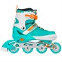 Ролики Dvizhok р. 38-41 раздвиж. PVC, 1 колесо со светом,бирюзовый 141V-363 - фото 33000173