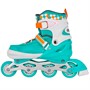 Ролики Dvizhok р. 38-41 раздвиж. PVC, 1 колесо со светом,бирюзовый 141V-363 - фото 33000174