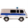 Машина на радиоуправлении 452-18RCL-POL-GY УАЗ 452 ПОЛИЦИЯ, 18 см, свет, сереб Технопарк в коробке - фото 33006986