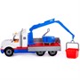 Автомобиль Майк кран с манипулятором (бело-синий) (в сеточке) 94308 П-Е - фото 33010935