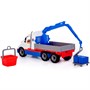 Автомобиль Майк кран с манипулятором (бело-синий) (в сеточке) 94308 П-Е - фото 33010936