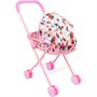 Коляска д/куклы Miss Kapriz MK336-4 Розовая в облаках в пак. - фото 33011688
