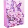 Пакет 26х32х10 см Цветы с бабочкой 141V-610 - фото 33012178
