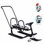 Снегокат 505 высокий SNOWKAT TWINS BABY PUSH для двоих, с 2 склад спинками П-обр толк.Панды маскарад - фото 33013808