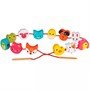 Деревянная Шнуровка-фигурки Животные: 12 дет 3-4 см, шнурок 76804 - фото 33022123
