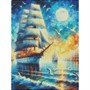 Набор для творчества Алмазная мозаика 30х40см Вечерний парусник НД-0882 - фото 33026538