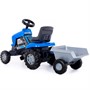 Каталка трактор с педалями Turbo синяя с полуприцепом 84637 П-Е /1/ - фото 33031794