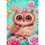 Набор для творчества Алмазная мозаика 15*20 детская (неполное заполнение) Совушка Амк-021 LORI - фото 33033080