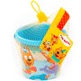 Песочный набор "Три кота" №7: Ведро малое с наклейкой, совок №2, грабельки №2 73645 П-Е /18/ - фото 34184070