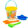 Песочный набор Три кота.Мир приключений №5:Ведро с наклейкой,лопатка №5,грабельки №5,кораблик"Юнга-2" 91611 - фото 34184146