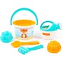 Песочный набор №647 сафари: ведро среднее с наклейкой, ситечко, совок №2, грабельки №2, 2 формочки, лейка малая №4 93288 - фото 34929926