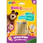 Набор для творчества Аквагрим карандаши 6 цветов классика Маша и Медведь МУЛЬТИ АРТ FACEPAINT-127099 - фото 35409774