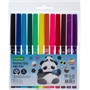 Фломастеры 12 цв. Плюшевые панды FP_088349  Hatber - фото 41499587