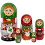 Дер. Матрешка средняя  5 мест Сударушка с котом MS0503vz-06 - фото 41875284