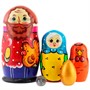 Деревянная Матрешка Курочка Ряба 5 шт MS0503pahM-05 - фото 41875326