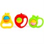 Набор погремушек Фрукты 3 шт. 45645 П-Е /15/ - фото 47033172