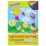 Картон цвет 12л 12цв Юнландик на полянке Юнландия 129566 - фото 47035500