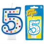 Свечи для торта цифра 5 7,6см 1502-0145 /12/ - фото 47039743