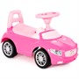 Каталка автомобиль SuperCar №1 со звуковым сигналом розовая 84477 П-Е /1/ - фото 47040601