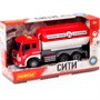 Автомобиль  с цистерной Сити инерц. свет, звук красный в коробке 86372 П-Е /8/ - фото 47041204