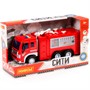 Автомобиль пожарный Сити инерц. свет, звук в коробке 86396 П-Е /8/ - фото 47041212