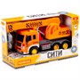 Автомобиль кран Сити инерц. свет, звук оранжевый в коробке 86556 П-Е /8/ - фото 47041222