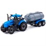 Трактор "Прогресс" с прицепом-цистерной инерционный синий в коробке 91550 П-Е /8/ - фото 47043432