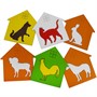 Деревянная Пазл-вкладыш Досочки Сегена Где чей домик? /Арбо/ - фото 47044969