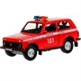 Модель GARAGESMA-20PLFRI-LAD ГАРАЖ ПОЖАРНАЯ ЧАСТЬ 20,5 см, LADA 4x4, крас. Технопарк в коробке /24/ - фото 47046287
