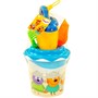 Песочный набор Три кота.Мир приключений №6:Ведро с наклейкой,ситечко Солнышко,лопатка №5,грабельки №5,лейка №10 91628 - фото 47047889